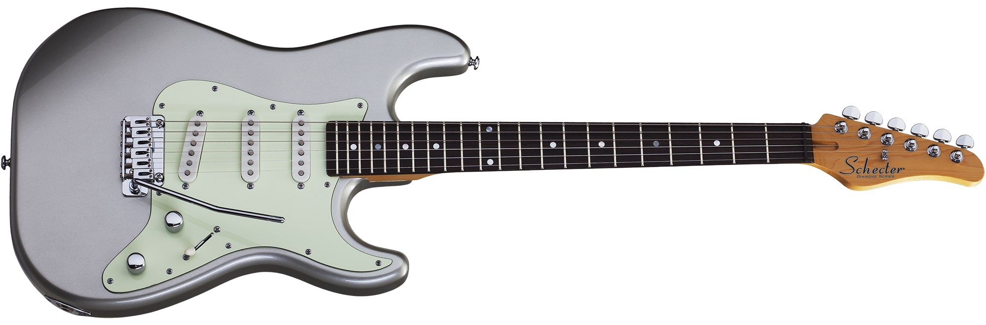 schecter nick johnston atomic silver