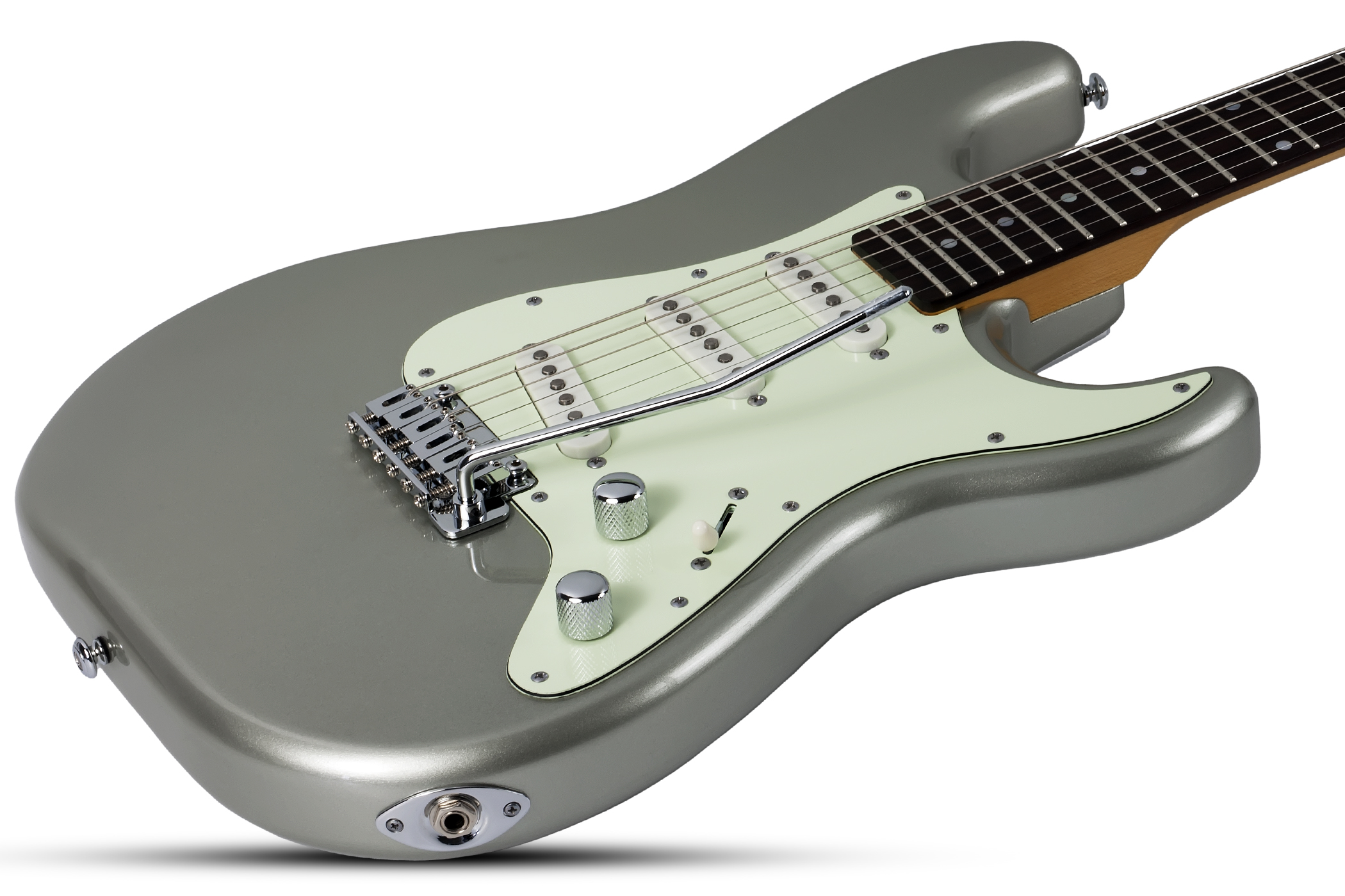 schecter nick johnston traditional atomic silver